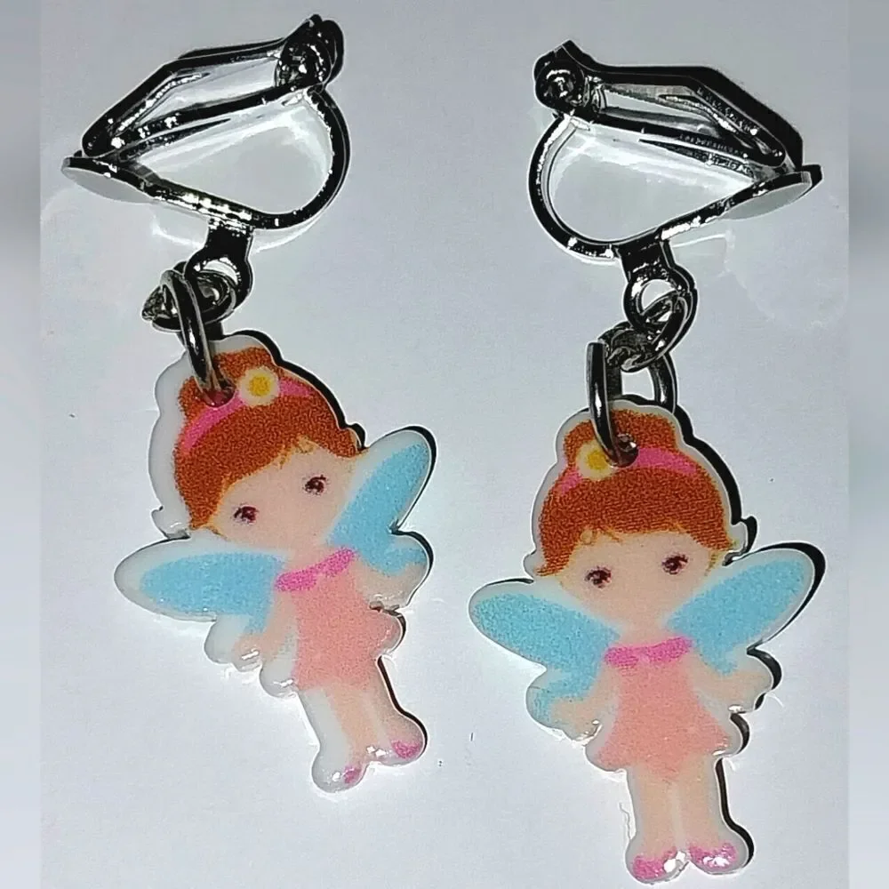 Super cute girls clip-on earrings